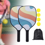 Pickleball Paddles Set, Includes 2 Paddles 4 Balls and 1 Bag Pickleball Rackets