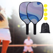 Pickleball Paddles Set, Includes 2 Paddles 4 Balls and 1 Bag Pickleball Rackets