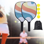 Pickleball Paddles Set, Includes 2 Paddles 4 Balls and 1 Bag Pickleball Rackets