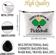 Pickleball Cosmetic Bag There’S No Crying in Pickleball/Always Pickleball Season Cosmetic Bag Pickleball Player Makeup Bag (CRY in Pickleball BAG)