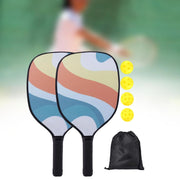 Pickleball Paddles Set, Includes 2 Paddles 4 Balls and 1 Bag Pickleball Rackets